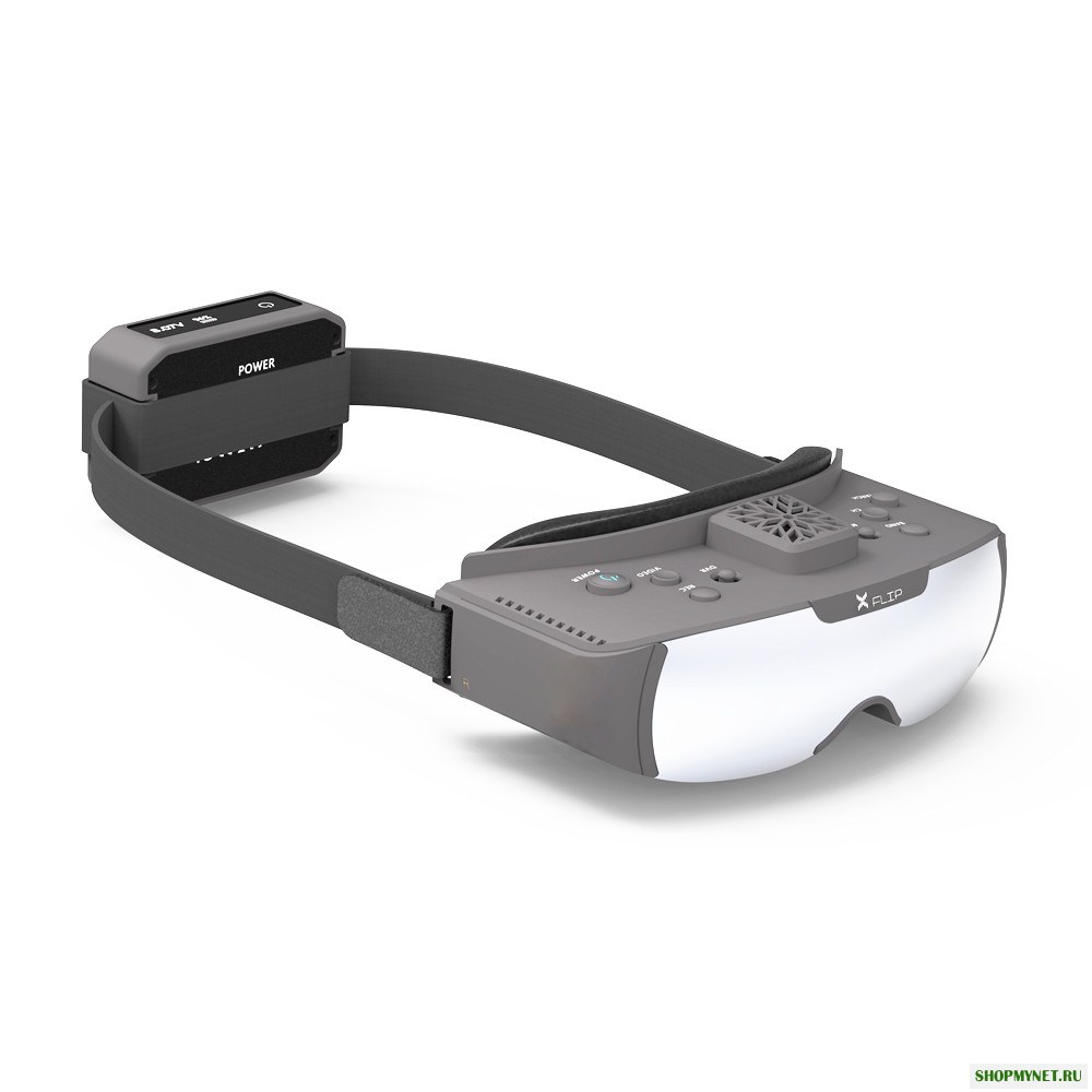 Xflip Modular 1024 * 768 OLED Дисплей FOV 42 градуса с Видеорегистратор FPV защитными очками 2 Приемник Bays Видеогарнитура без Батарея для RC Racing Дрон